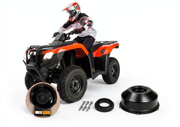 Honda ATV Drum Brake Cover JAVIK Metal Design-4