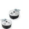 Front Drum Brake Wheel Hub amavoler Black Chrome-1