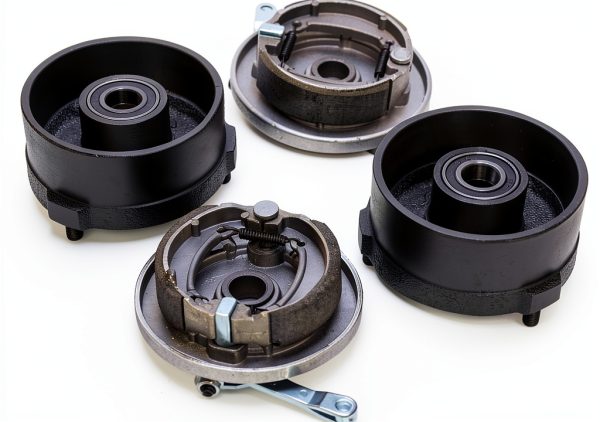 KONKENIE Left & Right Brake Drum Assembly for ATV-5