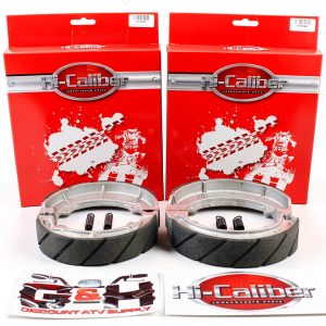 Hi-Caliber Grooved Brake Shoes for Honda ATC 250ES-0