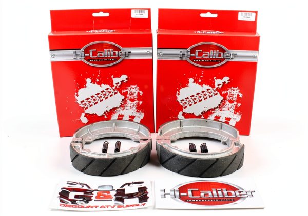 Hi-Caliber Grooved Brake Shoes for Honda ATC 250ES-0