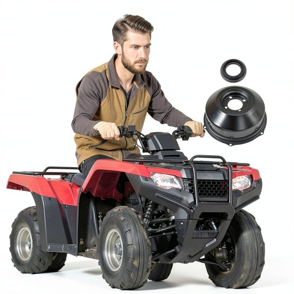 Honda ATV Drum Brake Cover JAVIK Metal Design-1