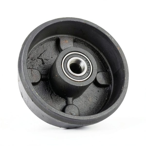 Front Drum Brake Wheel Hub amavoler Black Chrome-4