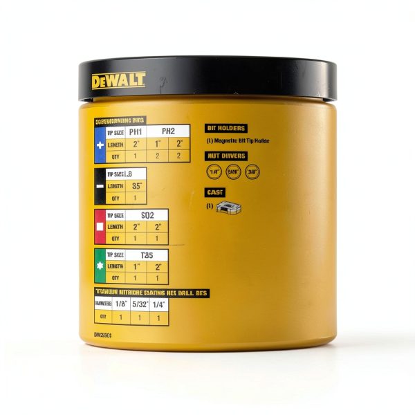 DEWALT Screwdriver Bit Set Rapid Load 20-Piece Tin Magnetic Guide-1