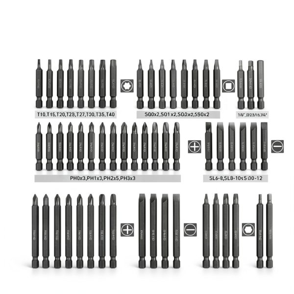 Screwdriver Bit Set SWANLAKE 232-Piece Cr-V Kit with Security Bits-2