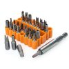Security Bit Set 33pc by American Mutt Tools – Tamper Proof Torx, Hex-6