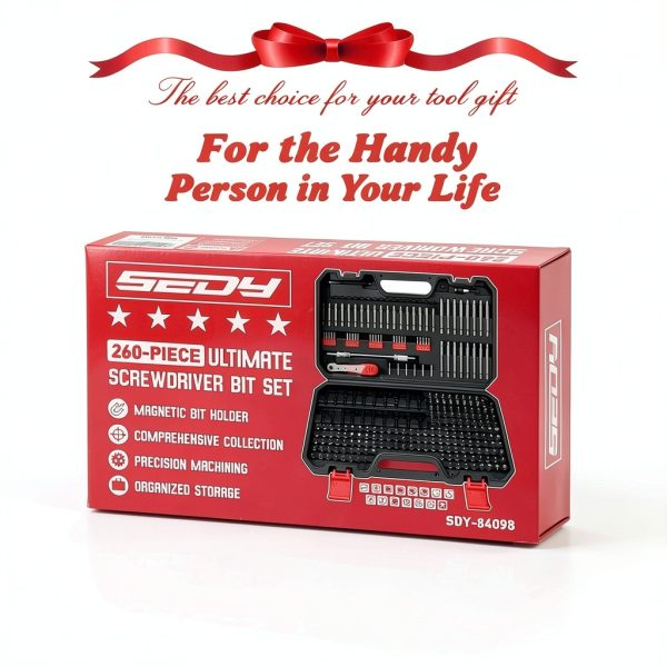 Ultimate Precision Screwdriver Bit Set 260-Piece SEDY Security Kit-8
