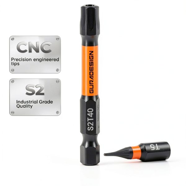 Torx Bit Set 36-Piece by GURADESIGN S2 Steel Black LY024-3