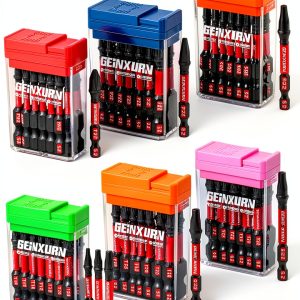 Impact Screwdriver Bits Set 90pcs GEINXURN 2" Magnetic S2 Steel-0