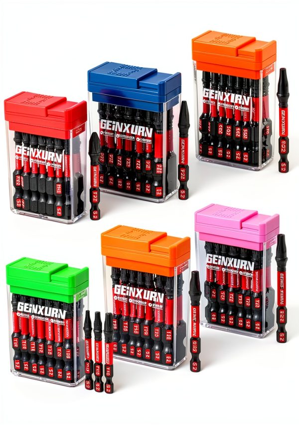 Impact Screwdriver Bits Set 90pcs GEINXURN 2" Magnetic S2 Steel-0