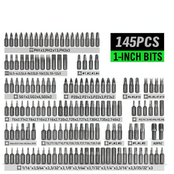 Screwdriver Bit Set SWANLAKE 232-Piece Cr-V Kit with Security Bits-3