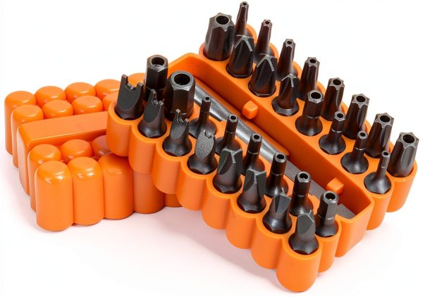 Security Bit Set 33pc by American Mutt Tools – Tamper Proof Torx, Hex-0