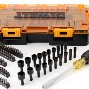 DEWALT Screwdriver Bit Set 71-Piece with Nut Drivers, Yellow 1/4"-0