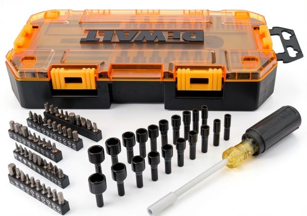 DEWALT Screwdriver Bit Set 71-Piece with Nut Drivers, Yellow 1/4"-0