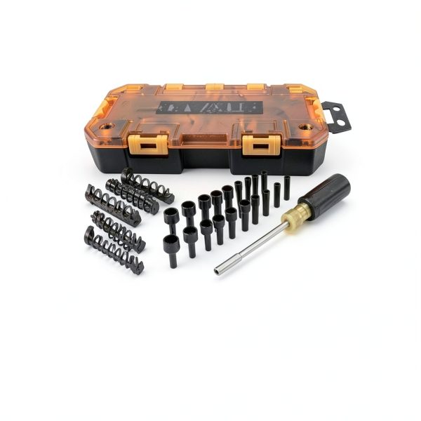 DEWALT Screwdriver Bit Set 71-Piece with Nut Drivers, Yellow 1/4"-2